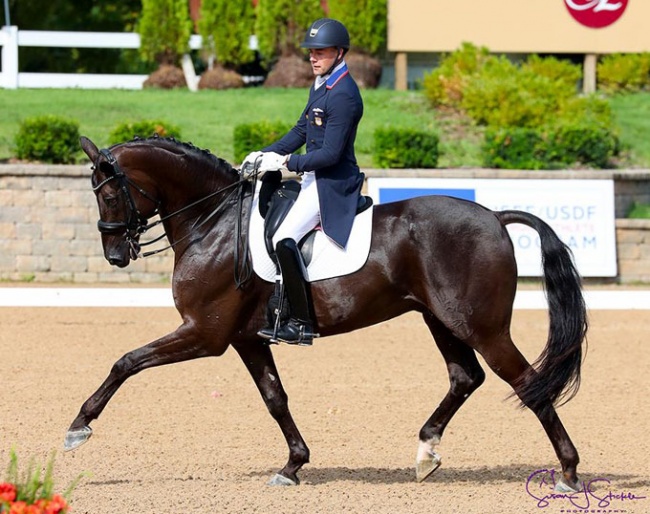 Endel Ots and Lucky Strike at the 2019 U.S. Dressage Championships :: Photo © Susan Stickle