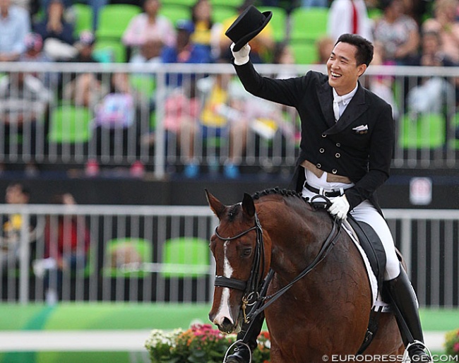 Dong Seon Kim and Bukowski at the 2016 Olympic Games in Rio de Janeiro :: Photo © Astrid Appels