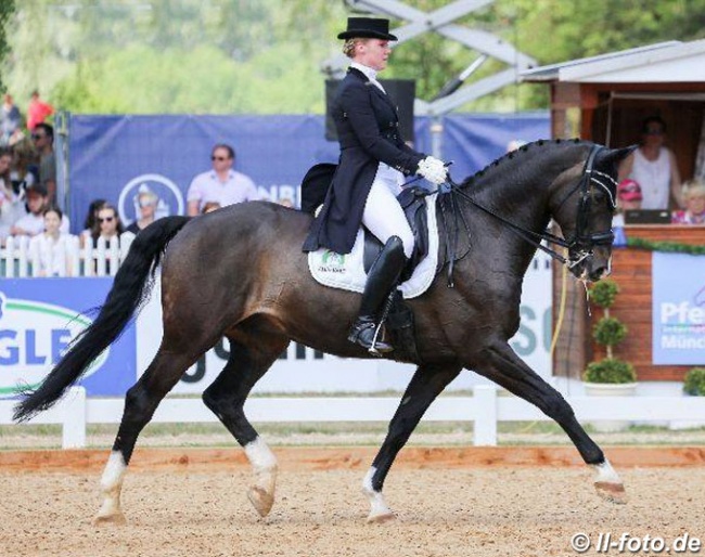 Lena Gundlage and Campino at the 2018 CDI Munich :: Photo © LL-foto