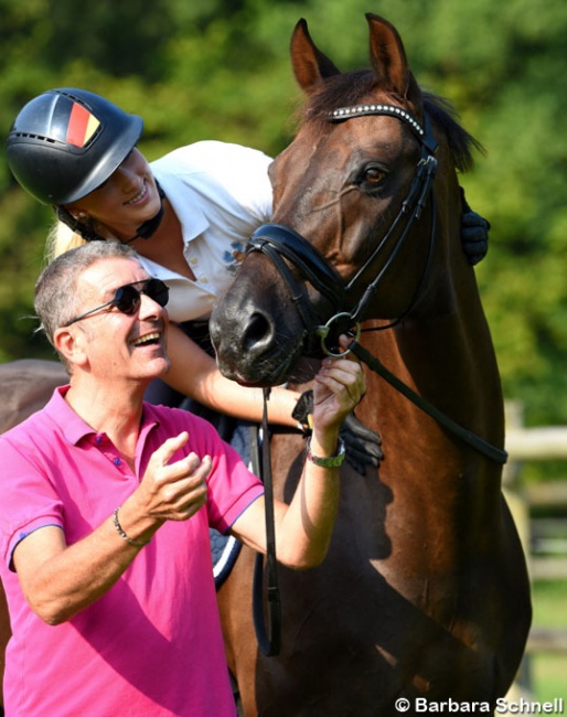 Jessica Krieg on Special Edition with trainer Frank Lamontagne :: Photo © Barbara Schnell