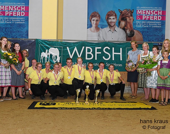 Hanoverian Breed Society, Overall Winner of the 2019 WBFSH World Championships for International Young Breeders :: Photo © Hans Kraus