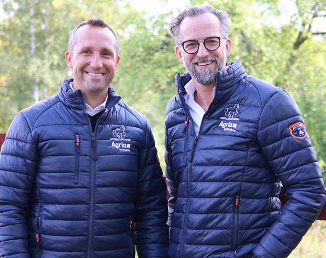 Kristian von Krusenstierna and  Peter Härnstam of DressagePower Academy