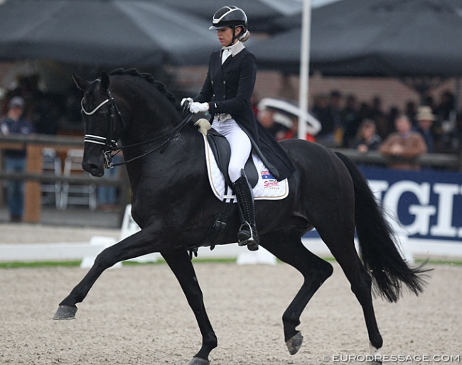 Simone Pearce and Cap Amour at the 2019 World Championships for Young Dressage Horses :: Photo © Astrid Appels