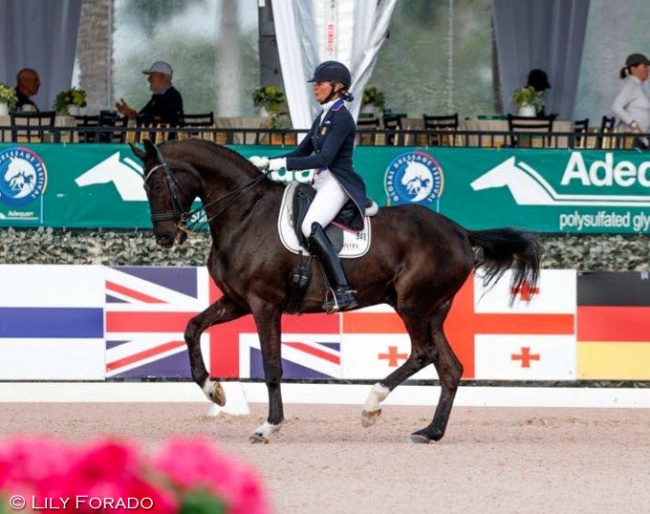 Charlotte Jorst and Deep Impact at the 2019 CDI Wellington in Florida :: Photo © Lily Forado