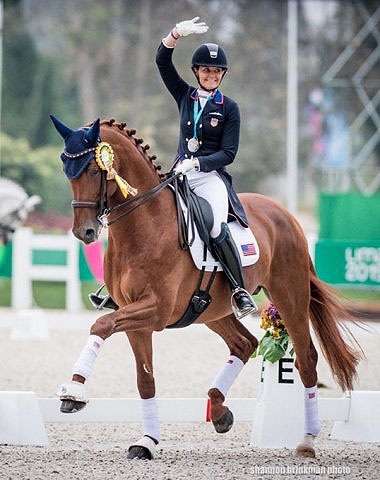 Sarah Lockman and First Apple win gold at the 2019 Pan American Games :: Photo © Shannon Brinkman