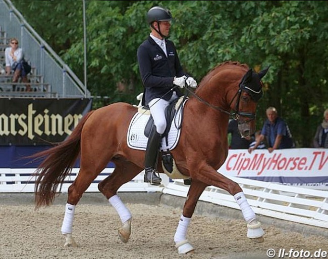 Lukas Fischer on Nymphenburg's Royal Side at the 2018 Bundeschampionate :: Photo © LL-foto