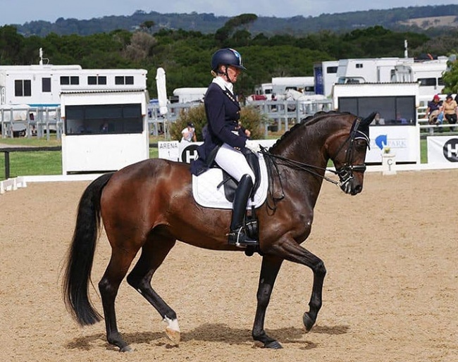Mary Hanna and Syriana at the 2020 CDI Boneo :: Photo © Equestrian Team Australia