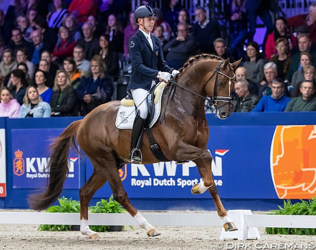 Hans Peter Minderhoud and King Karim at the 2020 KWPN Stallion Competition Finals :: Photo © Dirk Caremans