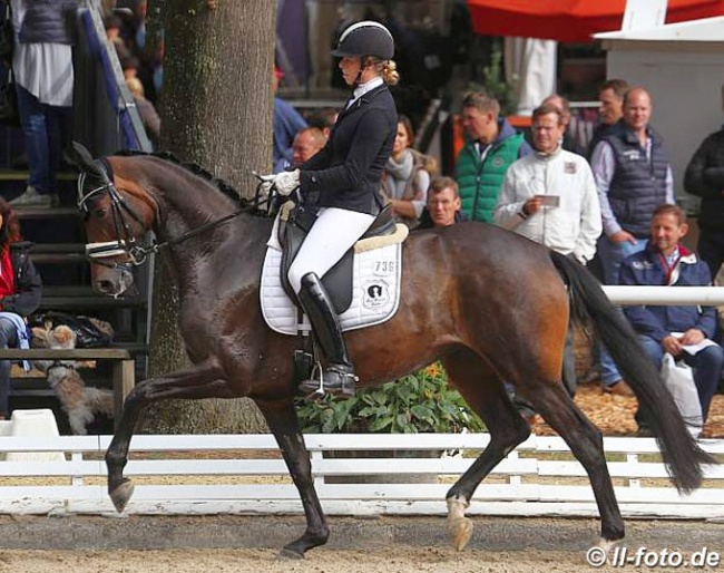 Leslie Rohrbacher and Schöne Scarlett at the 2018 Bundeschampionate :: Photo © LL-foto
