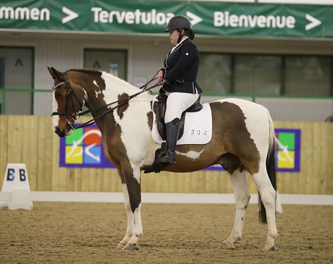 Kyrby Brown on her new ride Scout, owned by Jo Alderton