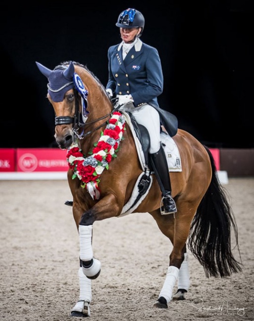 Mary Hanna and Calanta win the GP and GP Kur on week two at the 2020 CDI Bawley Point :: Photo © Stephen Mowbray