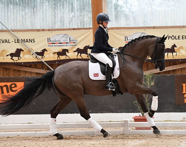 Mette Dahl and Selten HW make an impressive CDI Debut in the children's division at the 2020 CDI Le Mans :: Photo © Les Garennes