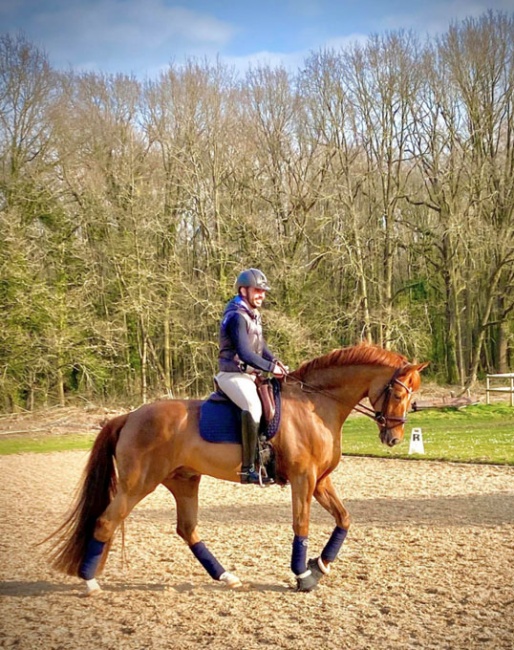 Rodolpho Riskalla and Don Henrico at his temporary base, Haras de Champcueil, near Paris during Corona times