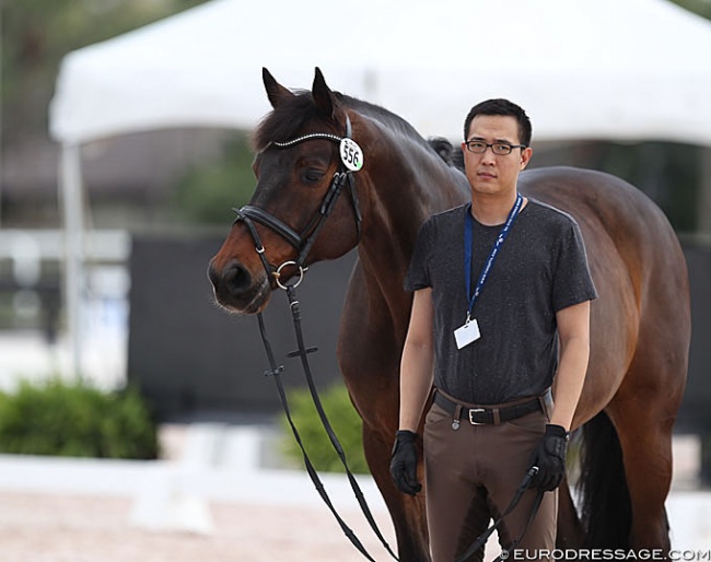 Dong Seon Kim and Belstaff at the 2020 CDI 5* Wellington :: Photo © Astrid Appels