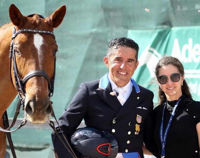 Cesar Parra and his wife Marcela Ortiz and Don Cesar in Wellington :: Photo © J. Quintero