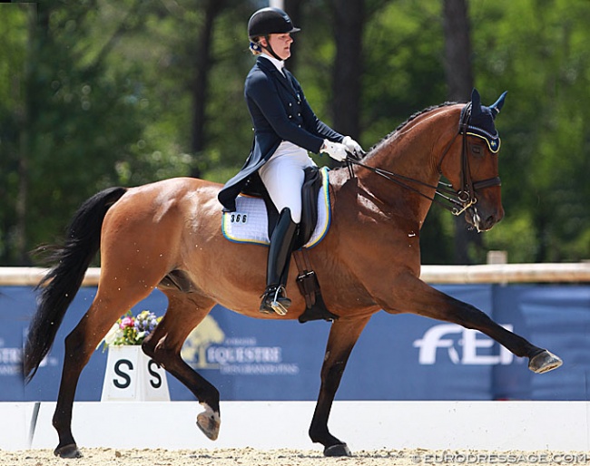 Alva Lander and Herbie Hancock Graftebjerg at the 2015 European Young Riders Championships :: Photo © Astrid Appels