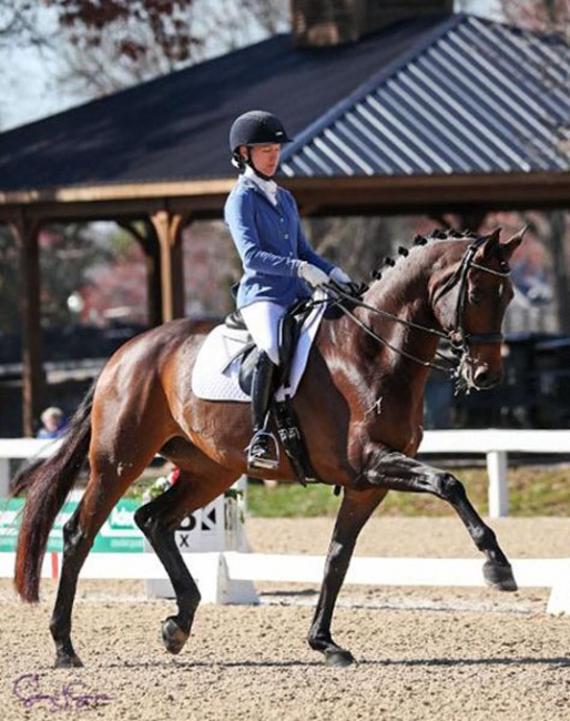 Alice Tarjan and Fairouz at the 2019 USDF Dressage Finals :: Photo © Sue Stickle