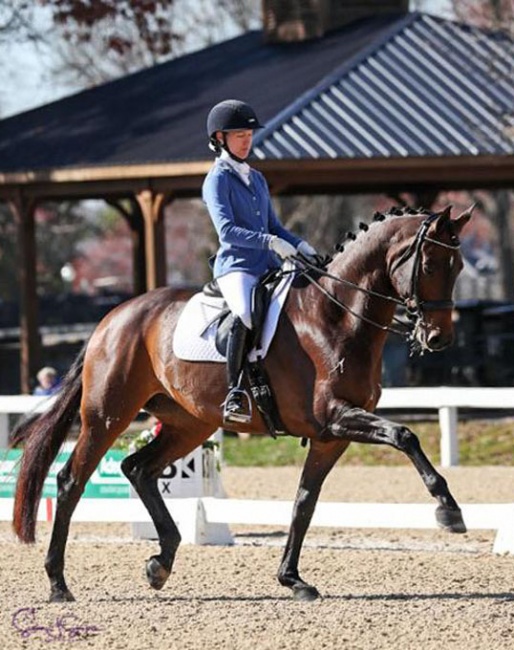 Alice Tarjan and Fairouz at the 2019 USDF Dressage Finals :: Photo © Sue Stickle