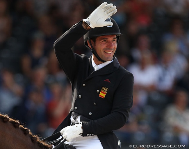 Severo Jurado Lopez at the 2019 World Championships for Young Dressage Horses :: Photo © Astrid Appels