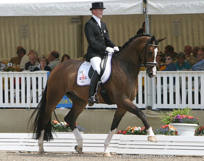This is one of the young horses that competed at the 2005 World Young Horse Championships and became a Grand Prix horse later on :: Photo © Astrid Appels