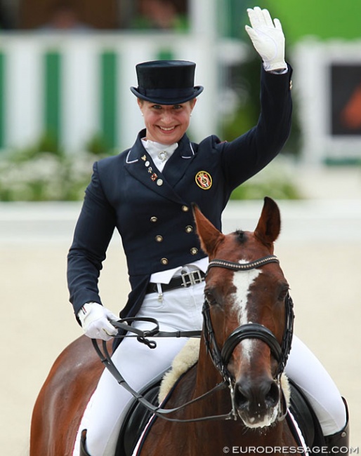 Lillann Jebsen and Pro-Set at the 2014 World Equestrian Games in Caen :: Photo © Astrid Appels