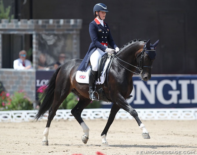 Maddy Frewin (née Whelan) and Diamond Design at the 2018 European Junior Riders Championships :: Photo © Astrid Appels