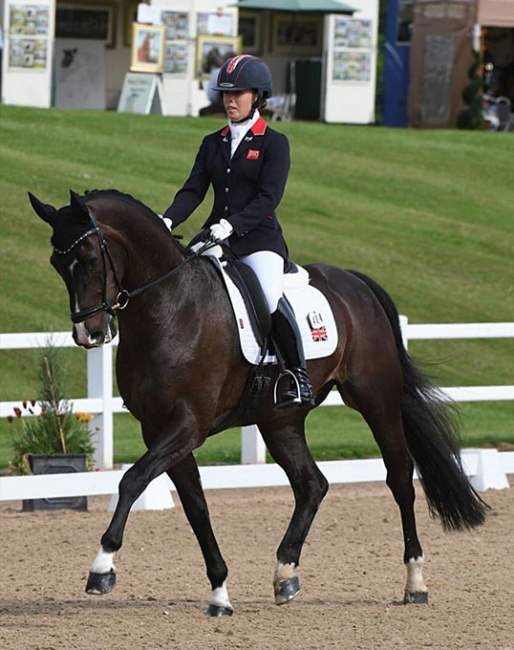 Former British Young Rider team member Sophie Wells competed at the 2010 European Young Riders Championships. Here she is on C Fatal Attraction at Hartpury in 2019