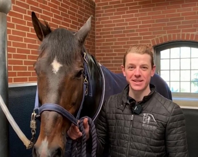 Lars Seefeld with the king of the barn, Blue Hors Zack