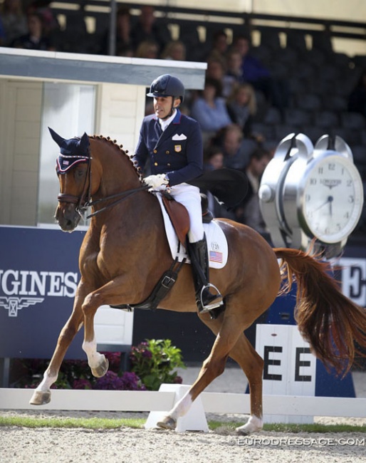 Cesar Parra and Don Cesar at the 2017 World Young Horse Championships in Ermelo, The Netherlands :: Photo © Astrid Appels