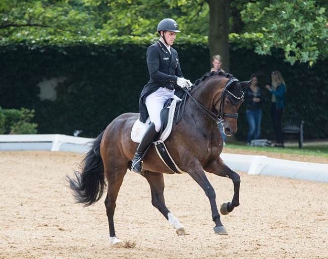 Frederic Wandres and Quizmaster at the 2020 CDI Achleiten :: Photo © Michael Rzepa