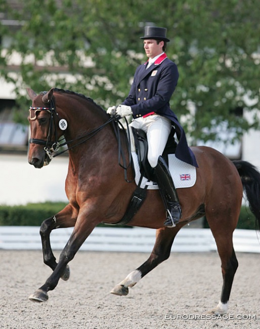 Charlie Hutton and Abira at the 2010 European Young Riders Championships in Kronberg :: Photo © Astrid Appels
