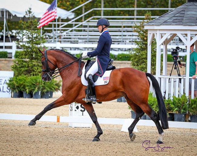 Endel Ots and Sonnenberg’s Everdance at the 2020 U.S. Dressage Championships :: Photo © Sue Stickle