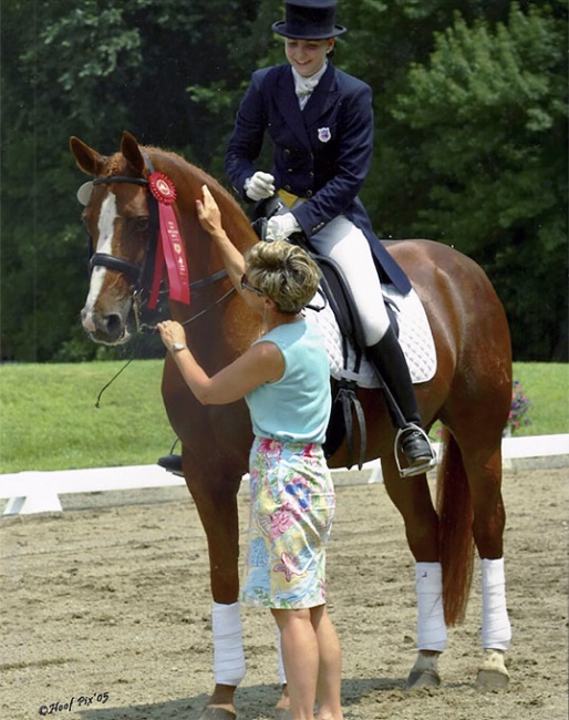 Nora Batchelder and Weide in 2005 :: Photo © Hoof Pix