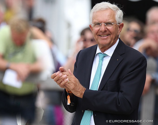 Christoph Hess at the 2019 World Young Horse Championships :: Photo © Astrid Appels