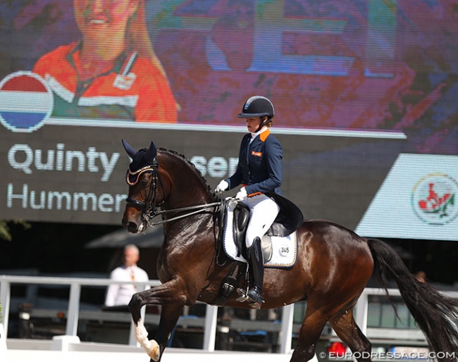 Quinty Vossers and Hummer at the 2020 European Young Riders Championships in Pilisjaszfalu, Hungary :: Photo © Astrid Appels