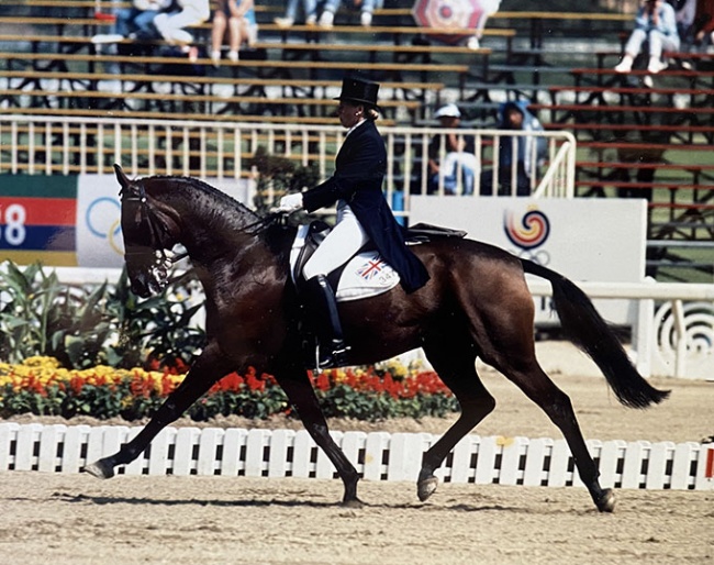 Trish Gardiner on Wily Imp xx at the 1988 Seoul Olympic Games