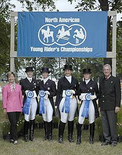 Region 7 wins team gold at the 2004 North American Young Riders Championships