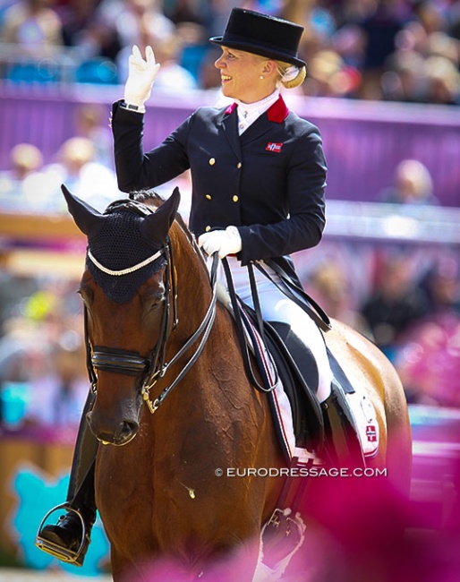 Siril Helljesen and Dorina at the 2012 Olympic Games in London :: Photo © Astrid Appels