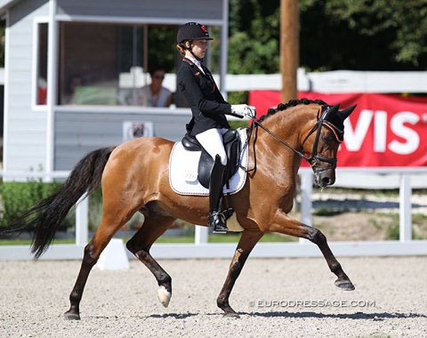 Lucie-Anouk Baumgurtel and Nasdaq at the 2020 European Pony Championships :: Photo © Astrid Appels
