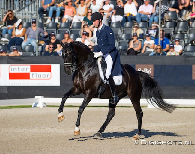 Vincent van Gasselt and Delacroix at the 2020 Dutch Dressage Championships :: Photo © Digishots