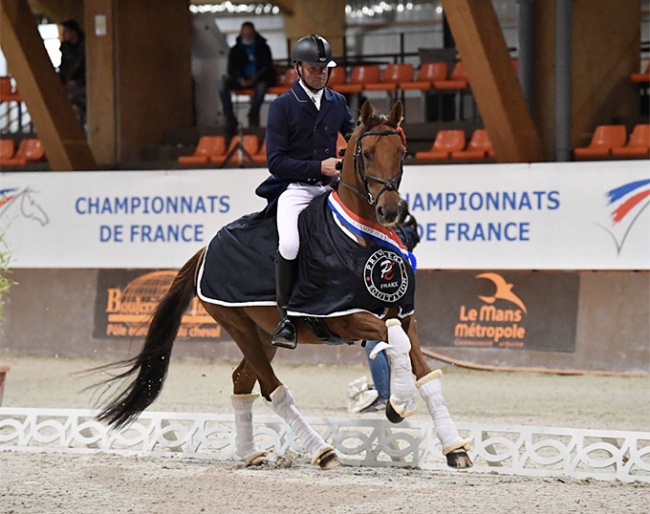 Jean-Marc Favereau on Deauville de Hus at the 2020 French 7-year old Championships :: Photo © Les Garennes