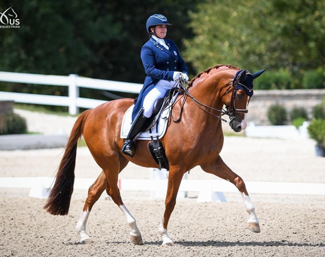 Emily Smith and Quantum Jazz in the Under 25 Division at the 2020 U.S. Dressage Championships :: Photo © USEF