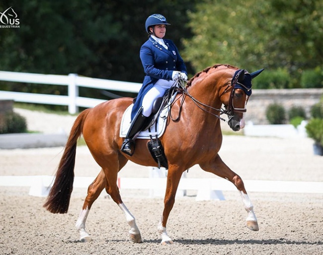 Emily Smith and Quantum Jazz in the Under 25 Division at the 2020 U.S. Dressage Championships :: Photo © USEF