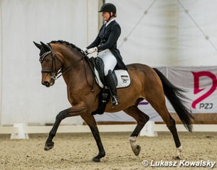 Tiina Kuusmann and Rimbaud at the 2017 CDI Zakrzow :: Photo © Lukasz Kowalski