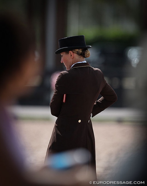 An image that might disappear from the dressage world: riders in tails AND top hat :: Photo © Astrid Appels