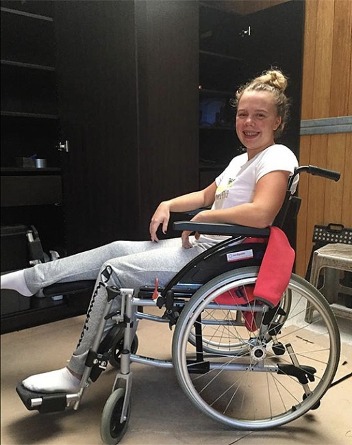 Julia Groenhart on the road to recovery after a tractor accident on 24 August 2020