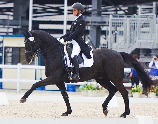 Toshiya Kawabata and Manolete win the 2020 Japanese Grand Prix Championships in Tokyo :: Photo © Japan Equestrian Federation