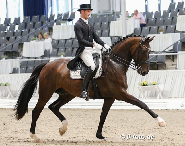Marcus Hermes and Hugo FH at the 2020 Nurnberger Burgpokal qualifier in Verden :: Photo © LL-foto