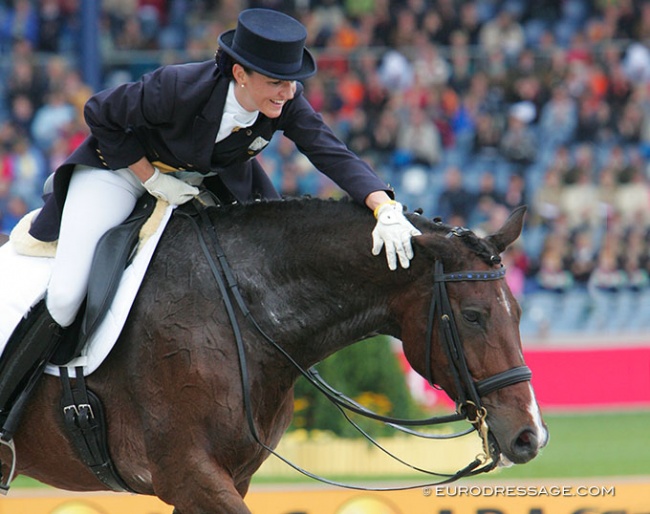 Joelle Kinnen and Petit Prince at the 2006 World Equestrian Games in Aachen :: Photo © Astrid Appels