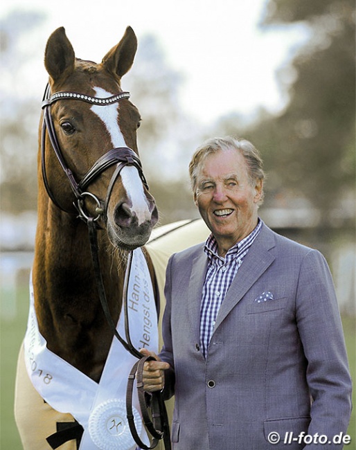 Werner Gehring with his top stallion Belissimo M :: Photo © LL-foto